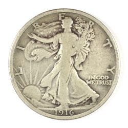 1916 WALKING LIBERTY HALF DOLLAR FINE