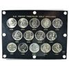 Image 1 : 1950-1963 GEM PROOF 65 AND BETTER FRANKLIN HALF DOLLAR SET IN PLASTIC