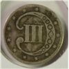 Image 2 : LOW GRADE THREE CENT SILVER 1852