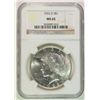 Image 1 : 1922 D PEACE DOLLAR NGC MS 65 BLAST WHITE