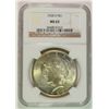 Image 1 : 1928 S PEACE DOLLAR NGC MS63 NICE, WHITE