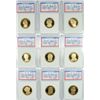 Image 1 : 9 PROOF PRESIDENTIAL DOLLARS IGS PR 70 DCAM