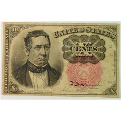 1874 TEN CENT US FRACTIONAL NOTE