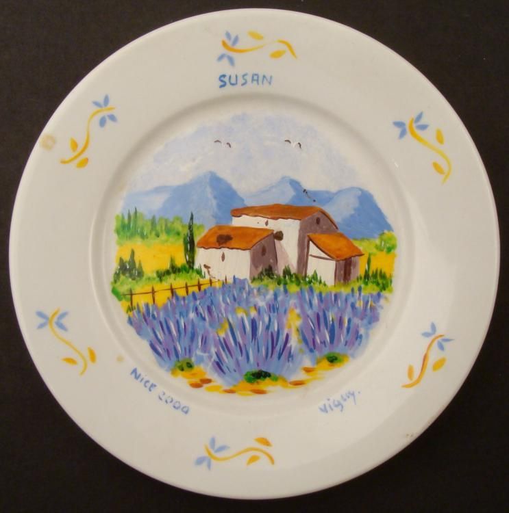Hand Painted French Art Plate 
