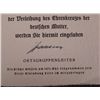 Image 2 : NAZI NSDAP DER DEUTSCHEN MUTTER AWARD DOCUMENT-SIGNED O