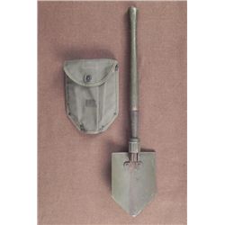 WWII U.S. FOLDING TRENCH SHOVEL W/CANVAS COVER-1944