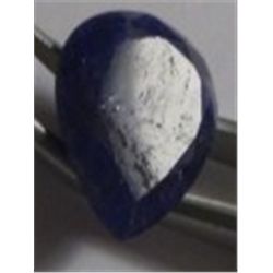 12.00 CARAT *HUGE* BLUE SAPPHIRE *BEAUTIFUL TEAR DROP CUT & FACETED PRECIOUS GEMSTONE*!!