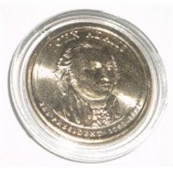 2007-D PRESIDENT DOLLAR *JOHN ADAMS-MINT STATE HIGH GRADE* COIN COMES IN A HARD CASE!!