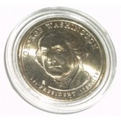 2007-D PRESIDENT DOLLAR *GEORGE WASHINGTON-MINT STATE HIGH GRADE* COIN COMES IN A HARD CASE!!