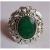Image 1 : 8.00g Emerald Ring Sterling Silver