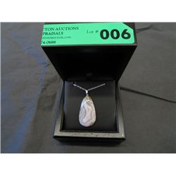Botswana Agate gemstone necklace