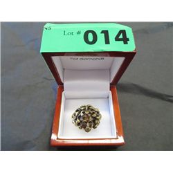 Solid Bronze cast, Medusa ring