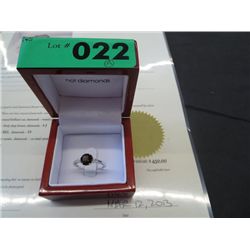 Brown quartz gemstone ring