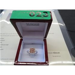 Sterling silver cluster ring