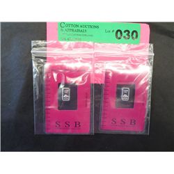 2x Australian mint silver bars