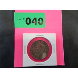 Canadian silver 1944 King George coin