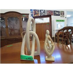 Three carvings