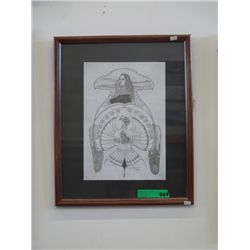 Brian Kant, Framed pencil drawing
