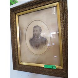 Antique sepia print