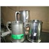 Image 1 : Three pewter mugs - 1 is Birks