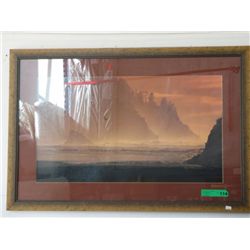 Framed seascape