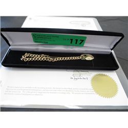 Ladies 10 KT YG Padlock bracelet