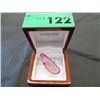 Image 1 : Ladies Pink Slice Agate ring