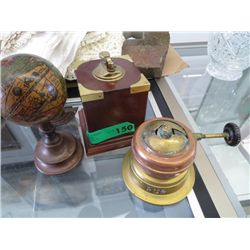 Mixed lot of brass and wood