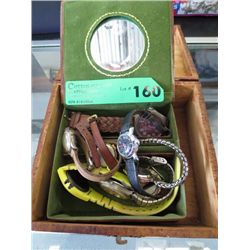 Wooden box of watches