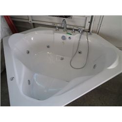 Corner jacuzzi tub
