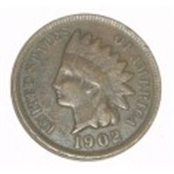 1902 INDIAN HEAD PENNY RED BOOK VALUE IS $5.00+ *NICE EARLY FINE GRADE*!!