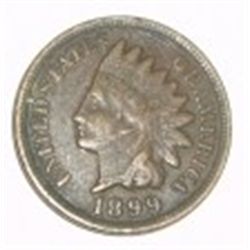 1899 INDIAN HEAD PENNY RED BOOK VALUE IS $6.00+ *NICE EARLY FINE GRADE*!!