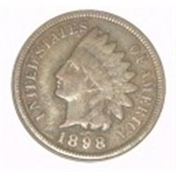 1898 INDIAN HEAD PENNY RED BOOK VALUE IS $5.00+ *NICE EARLY FINE GRADE*!!