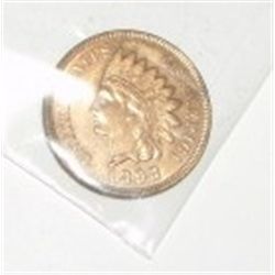 1898 INDIAN HEAD PENNY RED BOOK VALUE IS $75.00+ *NICE EARLY CLEANED MS-63 HIGH GRADE*!!