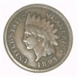 1897 INDIAN HEAD PENNY RED BOOK VALUE IS $7.00+ *NICE EARLY FINE GRADE*!!