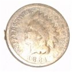 1884 KEY DATE INDIAN HEAD PENNY RED BOOK VALUE IS $6.00+ *NICE EARLY GOOD GRADE*!!