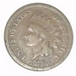 1884 KEY DATE INDIAN HEAD PENNY RED BOOK VALUE IS $12.00+ *NICE EARLY FINE GRADE*!!