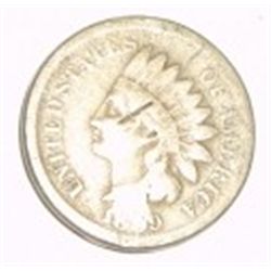 1869 EXTREMELY RARE KEY DATE INDIAN HEAD RED BOOK VALUE IS $100.00+ *NICE EARLY PENNY-DAMAGED DATE*!