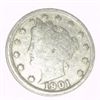 Image 1 : 1901 LIBERTY HEAD "V" NICKEL RED BOOK VALUE IS $20.00+ *NICE EARLY VERY FINE GRADE*!!