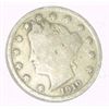 Image 1 : 1910 LIBERTY HEAD "V" NICKEL RED BOOK VALUE IS $4.00+ *NICE EARLY VERY GOOD GRADE*!!