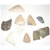 Image 1 : HUGE LOT OF 10 TOTAL INDIAN ARROWHEADS & ASSORTED TOOL HEADS *ALL FOR 1 MONEY*!!