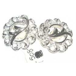 VINTAGE EARRINGS CLIP STYLE STAMPED *SARAH COV*!! EARRINGS CAME OUT OF SAFE BOX!!
