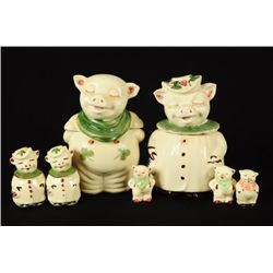 Shawnee Pig Family Cookie Jars & Shakers