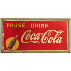 Pause ... Drink Coca-Cola Advertising Sign