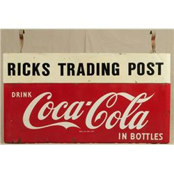 Coca-Cola Rick's Trading Post D/S Advertising Sign