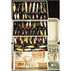 Umco 203A Tackle Box Full of Heddon Fishing Lures