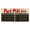 Image 1 : Fort Pitt Beer Baseball Score Board Sign
