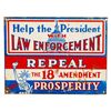 Image 1 : Repeal the 18th Amendment Tin Prohibition Sign