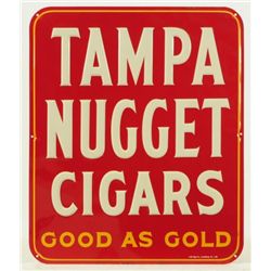 Tampa Nugget Cigars Tin Advertising Sign