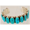 Image 1 : Signed Sterling Silver & Turquoise Bracelet